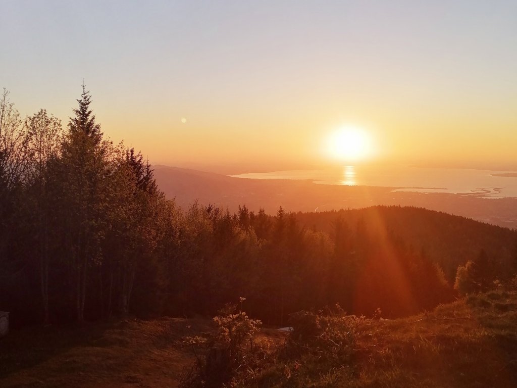 Sonnenuntergang Lank mit Blick zum Bodensee