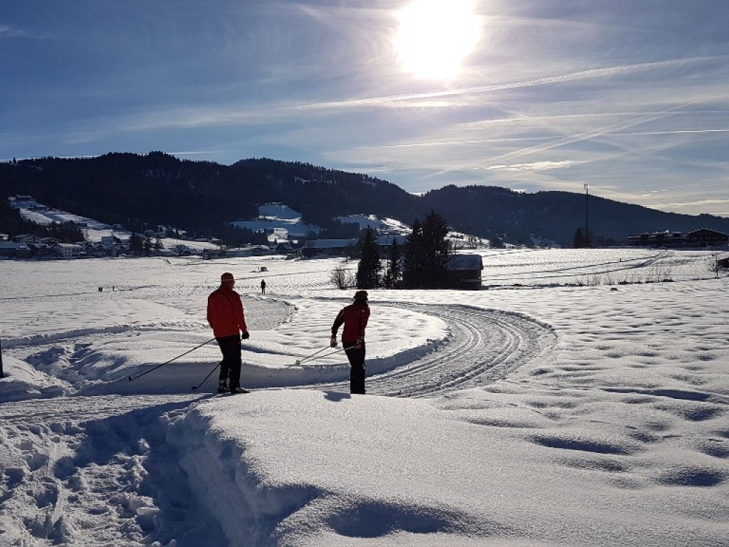 Sonnige Langlaufloipe Alberschwende